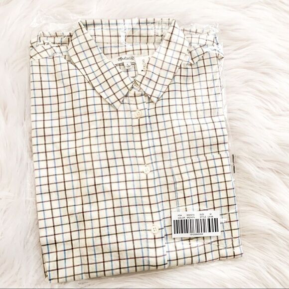 NWT Madewell Oversize Ex-Boyfriend Plaid Shirt - Picture 8 of 9